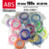 Add 100M 20Color ABS