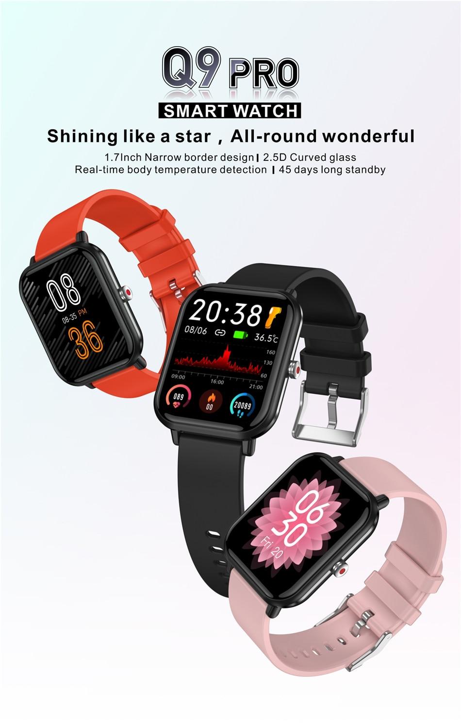 LIGE New Smart Watch Men Waterproof Bluetooth Smart Bracelet Sport Fitness Watch Health Tracker smartwatch Woman For Android IOS