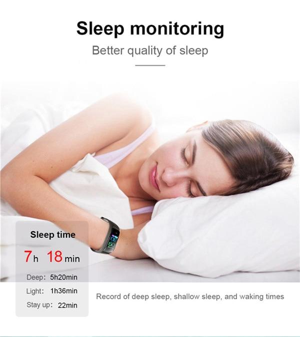 Women Men Smart Watch Heart Rate Sleep Monitor Sport Bracelet Fitness Wristband for iPhone 12 11 Pro Max XS XR X 8 7 6S Android