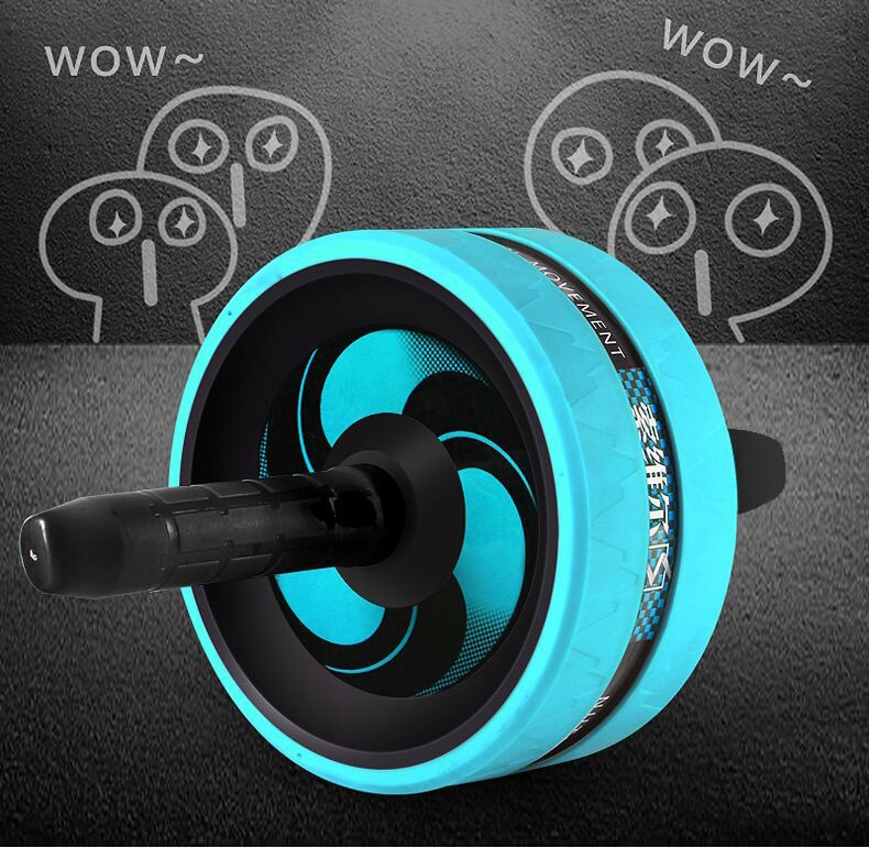 Ab Roller Exercise Fitness Ab Wheel Muscle Training Double-wheel Apparatus Press Roll Abdominal Muscle Gym Equipment Weight Loss