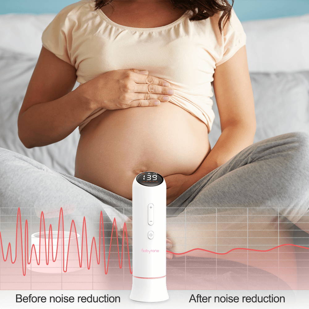 Chargeable Bluetooth Doppler Fetal Smart Fetal Heart Monitor Pregnant baby Heartbeat Data Recording LED Display Signal Detectio