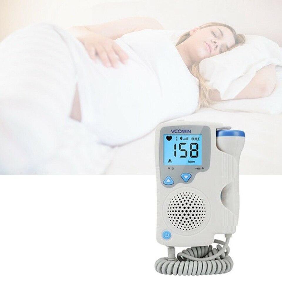 2.0MHz Prenatal Fetal Doppler Baby Heartbeat Monitor Baby Heart Rate Detector Sonar Doppler For Pregnant Women No Radiation
