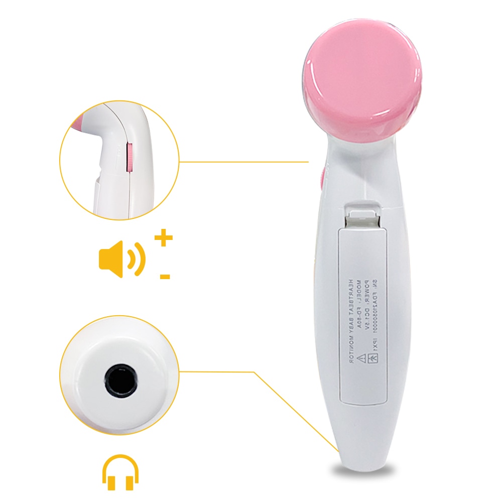 Elera Fetal Doppler Baby Monitor Portable Baby Heart Rate Detector Earphone Ultrasound Pregnant 2.5MHz No Radiation