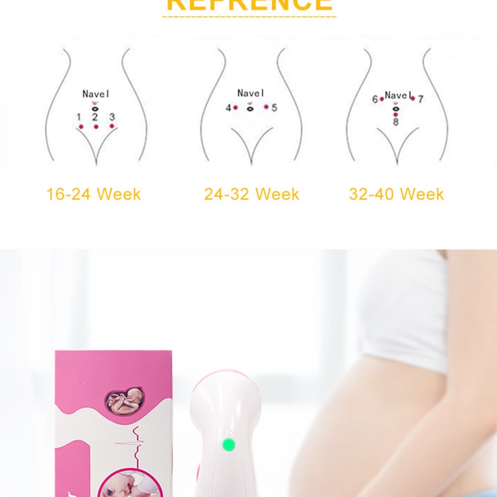 Elera Fetal Doppler Baby Monitor Portable Baby Heart Rate Detector Earphone Ultrasound Pregnant 2.5MHz No Radiation