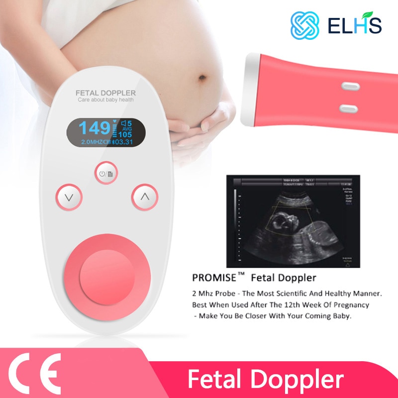2.0MHz No Radiation Doppler Fetal Pregnant Women Heartbeat Detector Baby Pulse Meter Portable Ultrasound Stethoscope For Babies