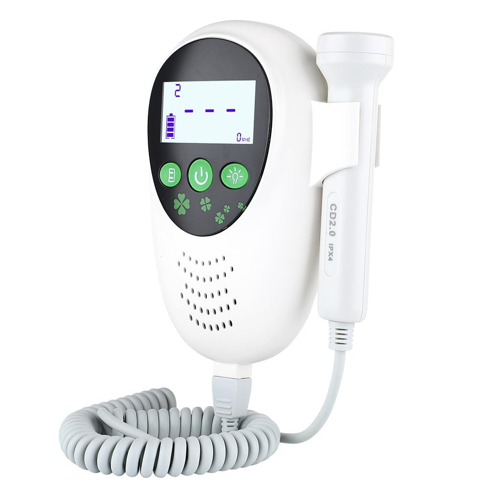 Ultrasound Doppler Fetal Heartbeat Detector Baby Care Household Portable for Pregnant Fetal Pulse Meter No Radiation Stethoscope