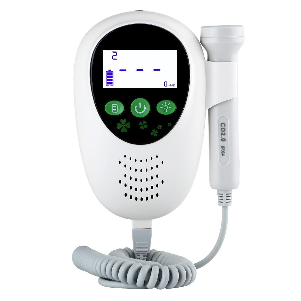 Ultrasound Doppler Fetal Heartbeat Detector Baby Care Household Portable for Pregnant Fetal Pulse Meter No Radiation Stethoscope