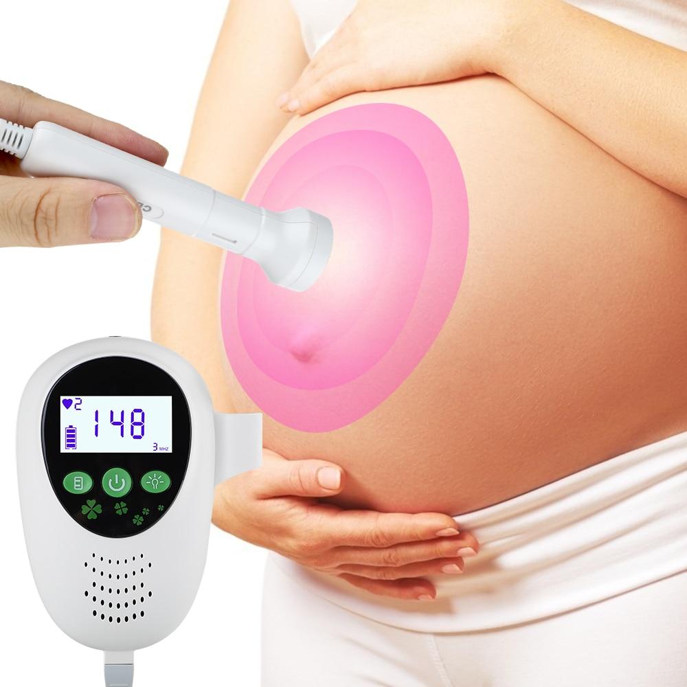 Ultrasound Doppler Fetal Heartbeat Detector Baby Care Household Portable for Pregnant Fetal Pulse Meter No Radiation Stethoscope