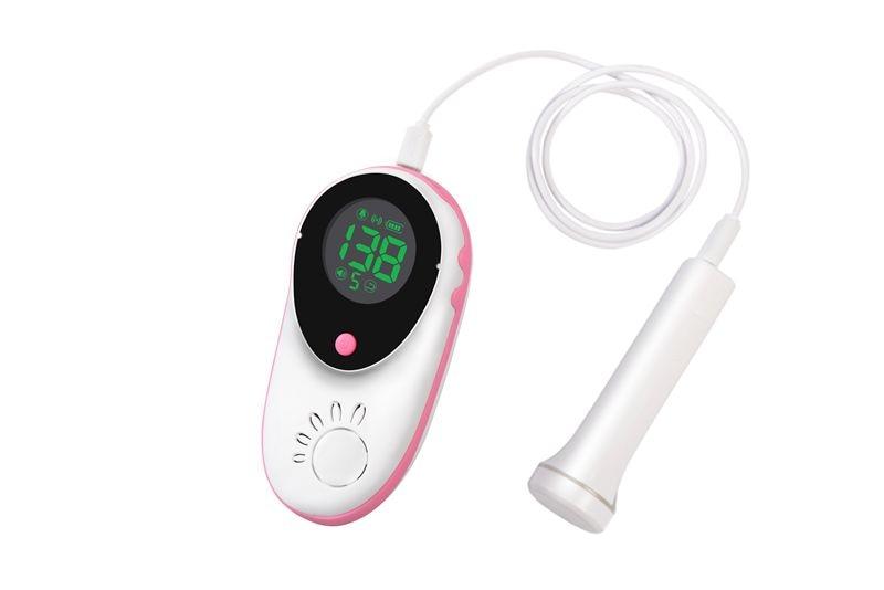 ELERA Fetal Doppler Heartbeat Detector Portable Ultrasound Pregnant Baby Heart Rate Monitor LCD 2.5MHz Pocket Vascular Doppler