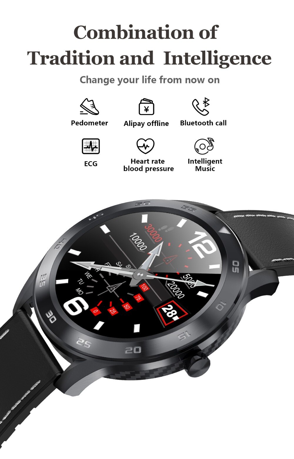 2020 NEW Smart Watch Women Men Health Wearable Devices Smartwatch Heart Rate Message Reminder Fitness Tracker For Huawei Xiaomi