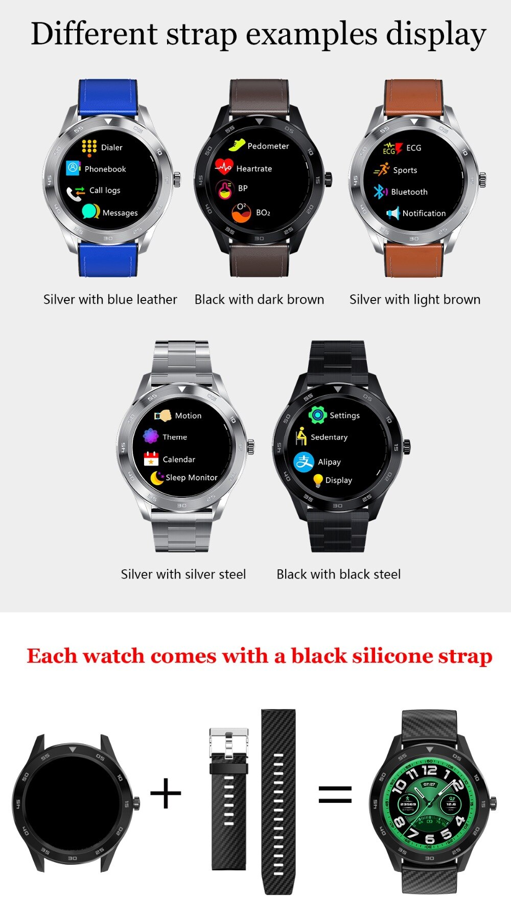 2020 NEW Smart Watch Women Men Health Wearable Devices Smartwatch Heart Rate Message Reminder Fitness Tracker For Huawei Xiaomi