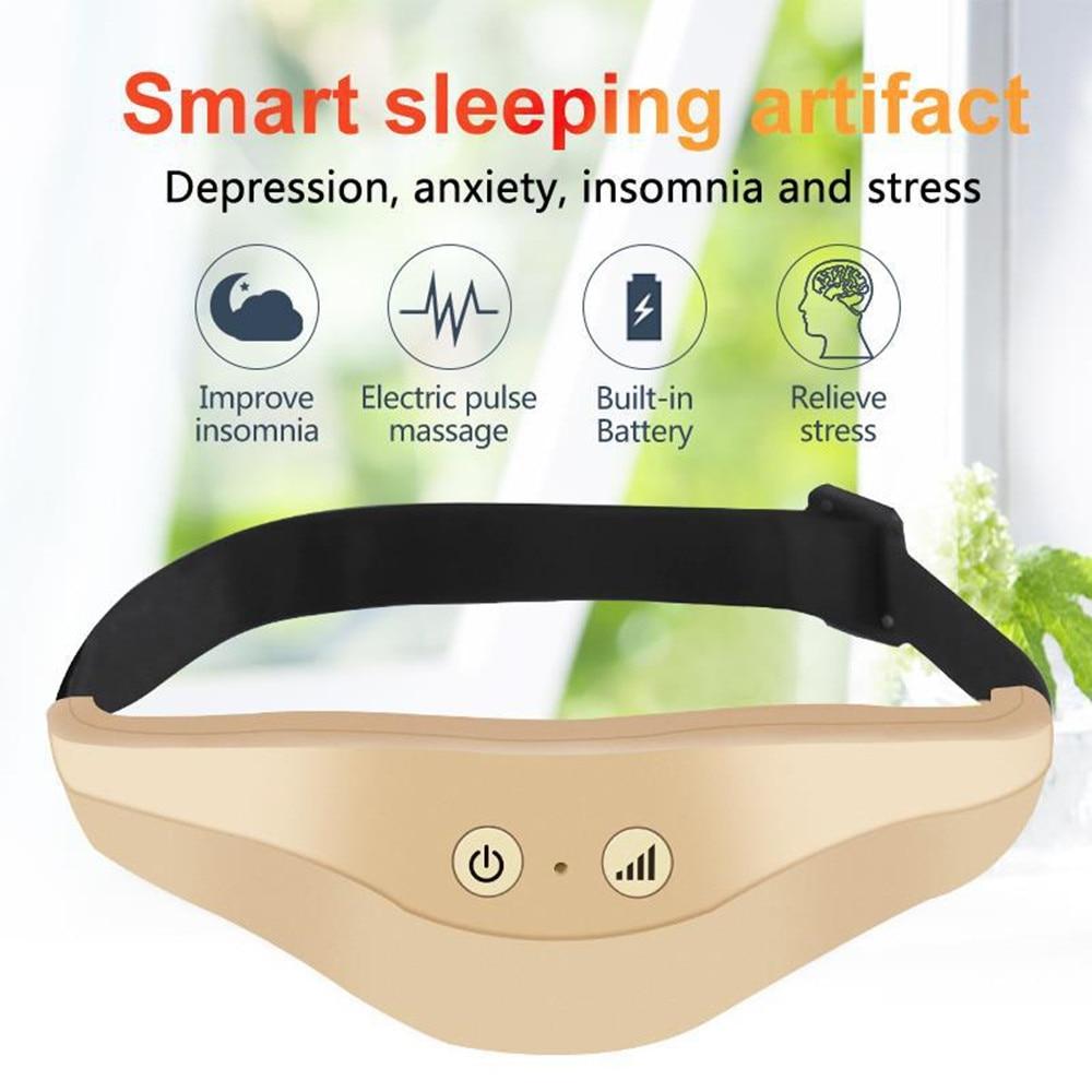 Smart Sleep Instrument Electric Head Massager Migraine Relief Massager Wireless Acupuncture Massage Sleep Therapy Device