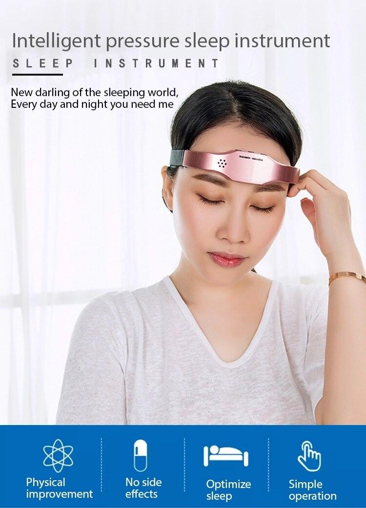 Smart Sleep Head Massager Wireless Electric Sleep Instrument Improve Insomnia Therapy Device Relieving Headache Brain Relaxation