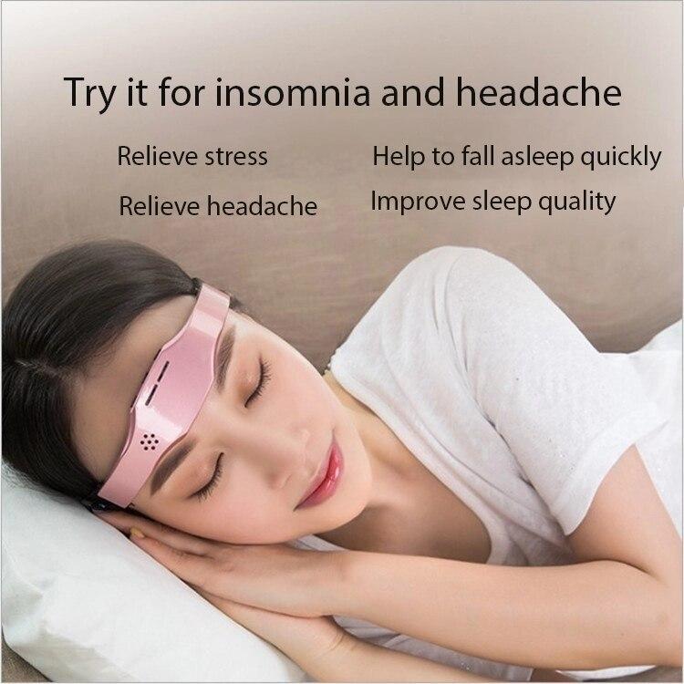 Smart Sleep Head Massager Wireless Electric Sleep Instrument Improve Insomnia Therapy Device Relieving Headache Brain Relaxation