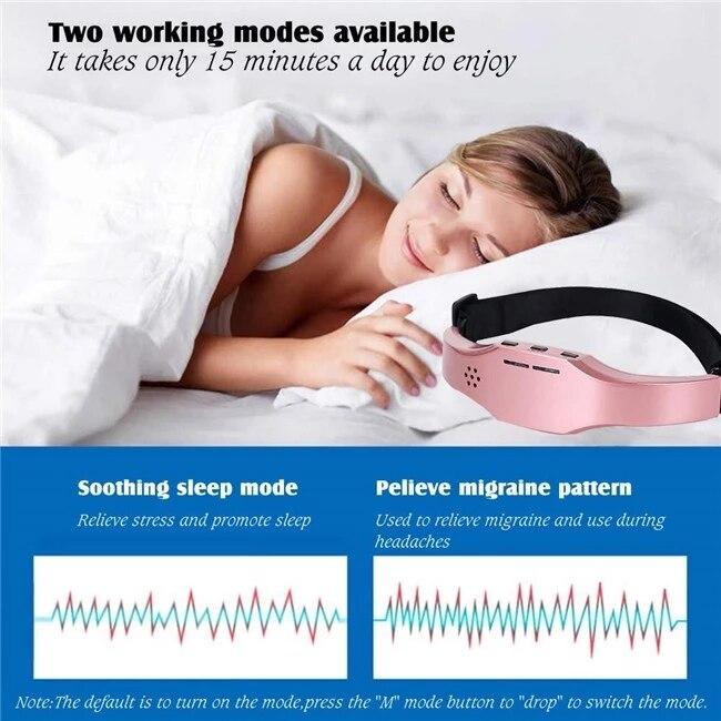 Smart Sleep Head Massager Wireless Electric Sleep Instrument Improve Insomnia Therapy Device Relieving Headache Brain Relaxation