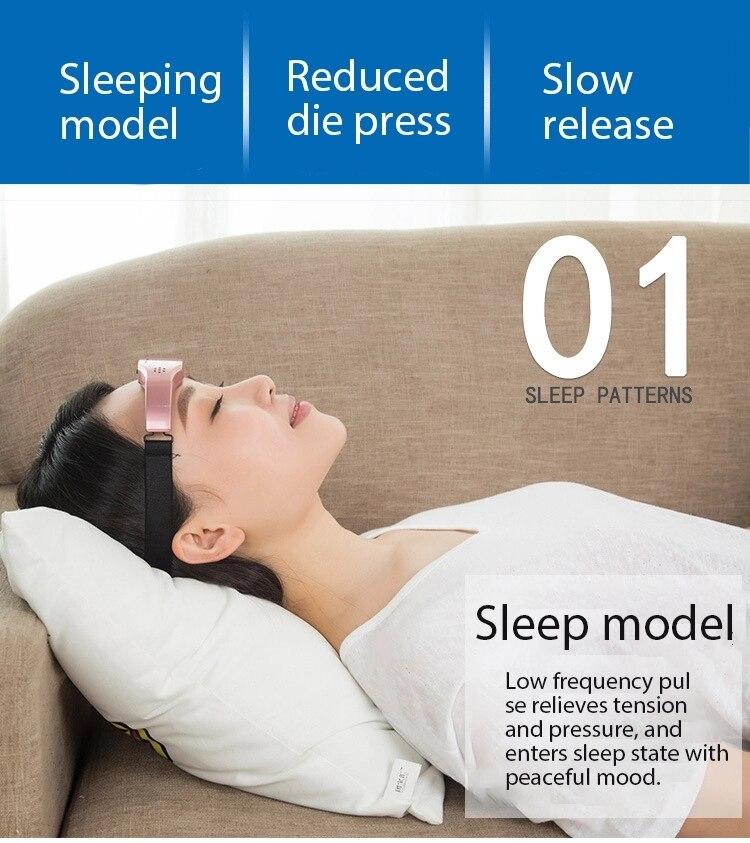 Smart Sleep Head Massager Wireless Electric Sleep Instrument Improve Insomnia Therapy Device Relieving Headache Brain Relaxation