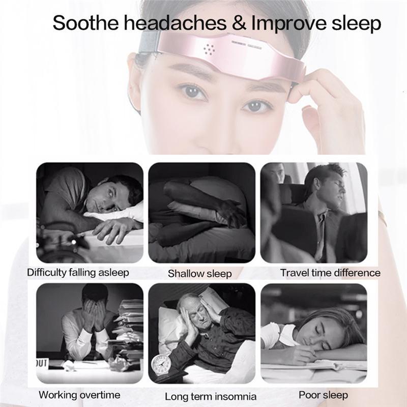 Smart USB Head Massager Wireless Charging Electric Hypnosis Head Sleep Instrument Acupuncture Sleep Aid Insomnia Treatment