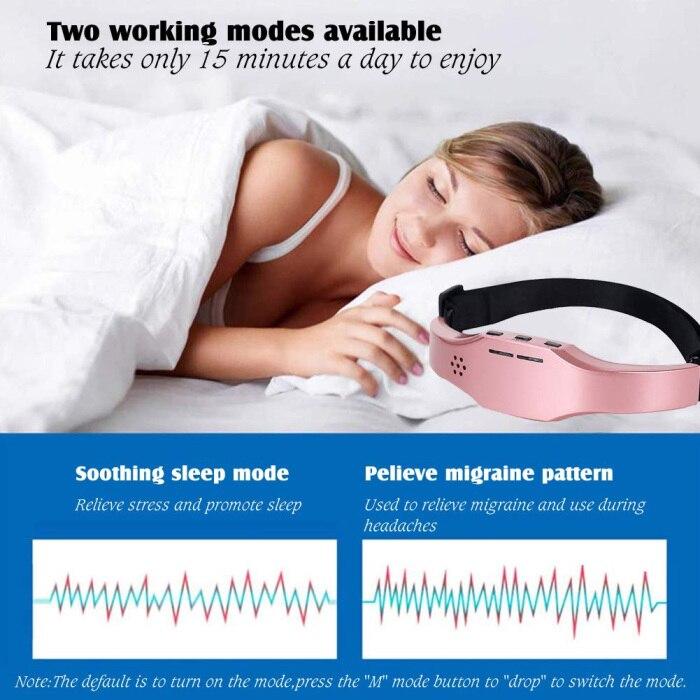 Electric Head Massager Sleeping Instrument Smart Wireless Head Massager Relieve Insomnia Headache Health99