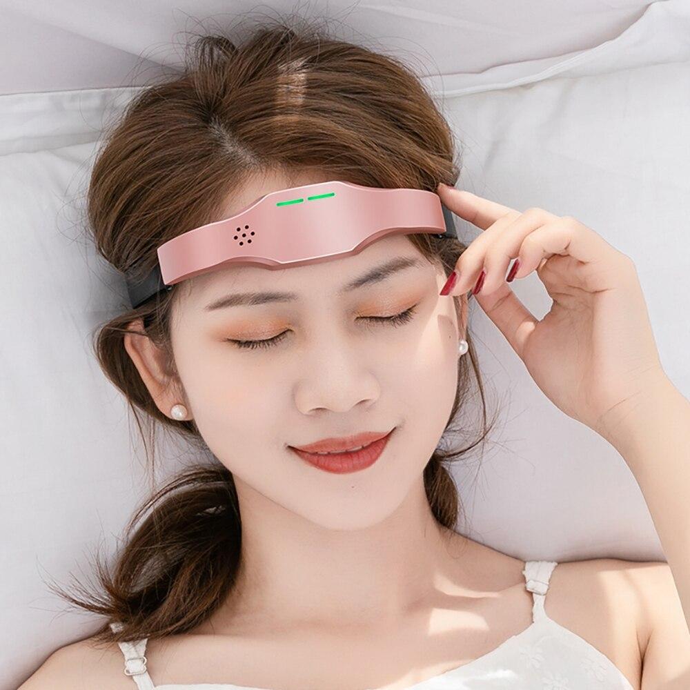 Rechargeable Decompression Sleep Instrument Head Electric Massage Sleep Aid Instrument Smart Voice Wireless Hypnosis Instrument