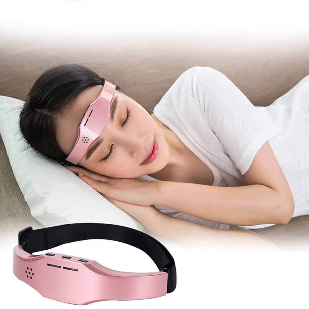 Rechargeable Decompression Sleep Instrument Head Electric Massage Sleep Aid Instrument Smart Voice Wireless Hypnosis Instrument