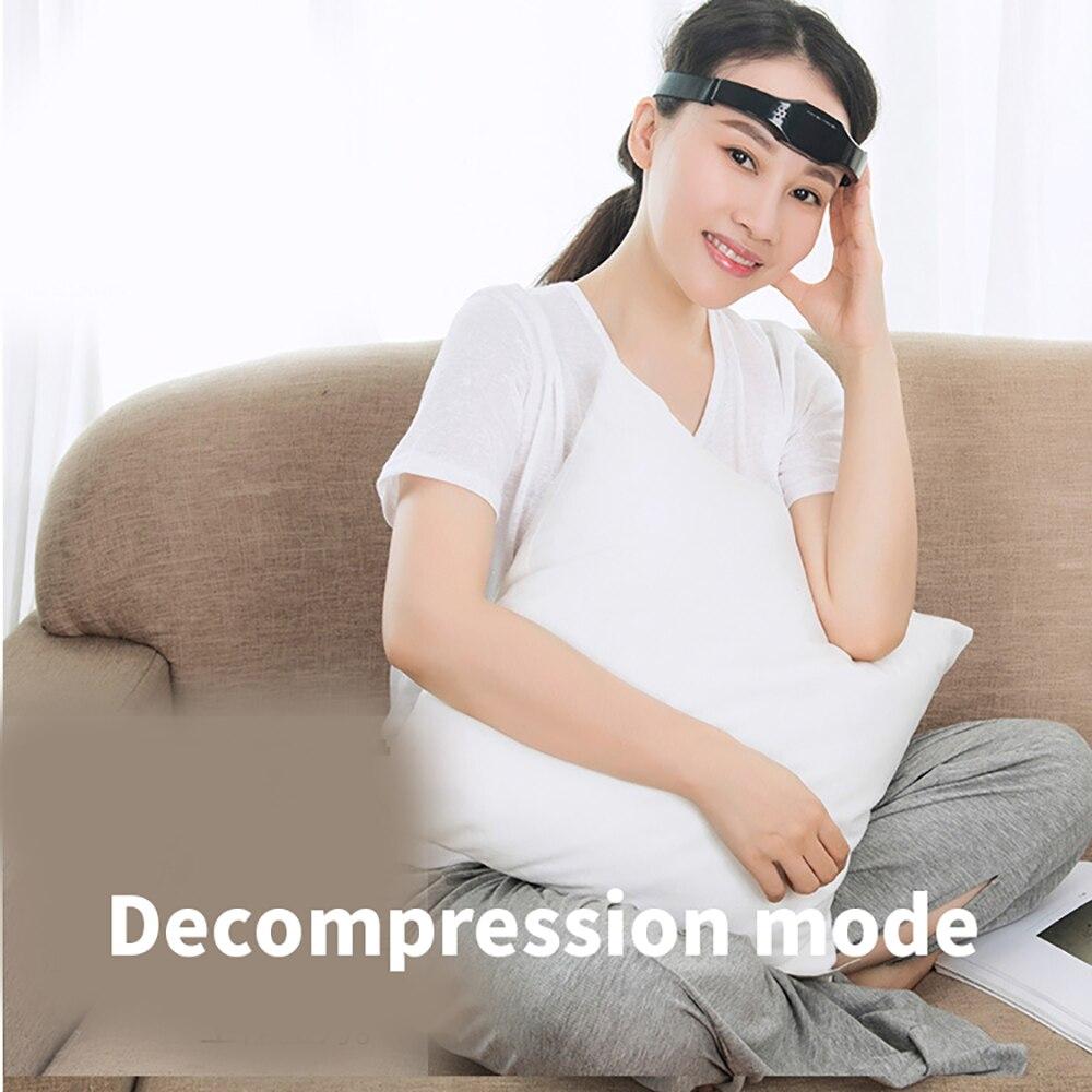 Rechargeable Decompression Sleep Instrument Head Electric Massage Sleep Aid Instrument Smart Voice Wireless Hypnosis Instrument