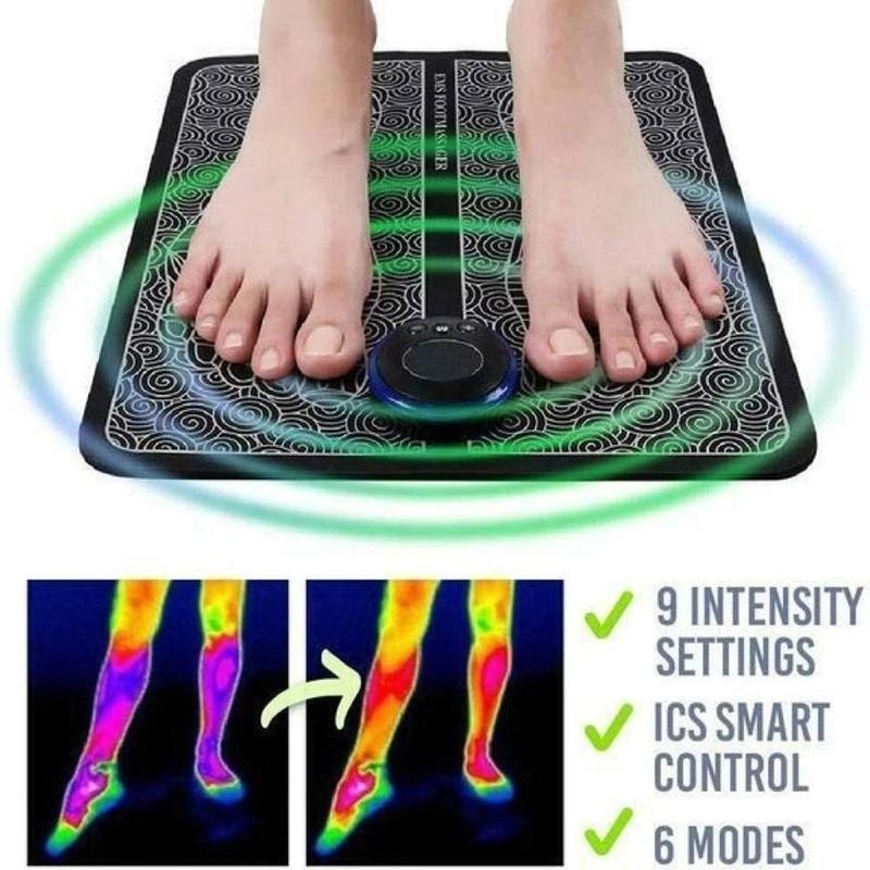 Electric EMS Foot Massager Pad Feet Muscle Stimulator Leg Reshaping Foot Massage Machine Mat Relieve Ache Pain Health Care