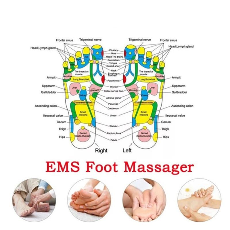 Electric EMS Foot Massager Pad Feet Muscle Stimulator Leg Reshaping Foot Massage Machine Mat Relieve Ache Pain Health Care