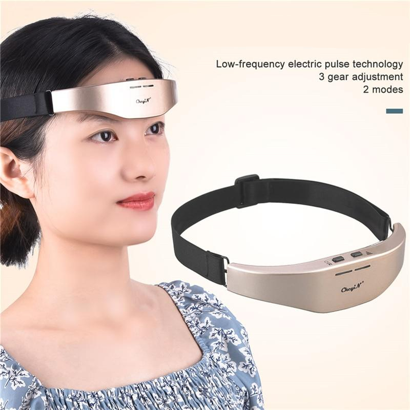 Ckeyin Smart Electric Head Massager Microcurrent Wireless Sleep Instrument Sleep Therapy for Better Sleep and Relieve Headache