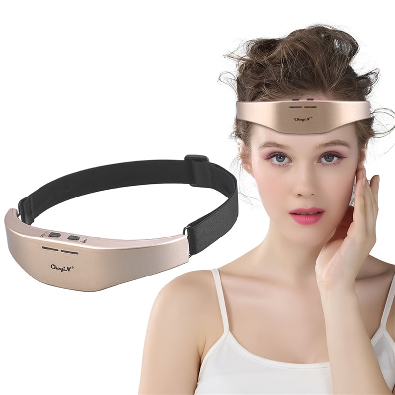 Ckeyin Smart Electric Head Massager Microcurrent Wireless Sleep Instrument Sleep Therapy for Better Sleep and Relieve Headache