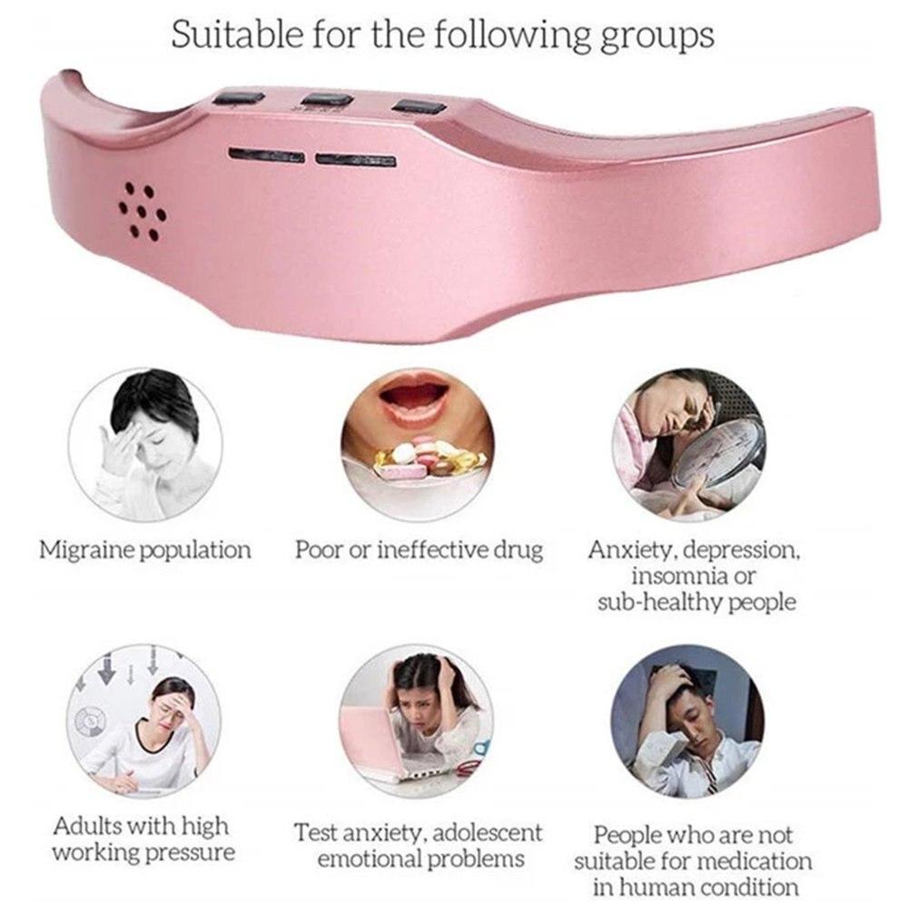 Smart Sleep Head Massager Wireless Electric Sleep Instrument Improve Insomnia Therapy Device Health Care