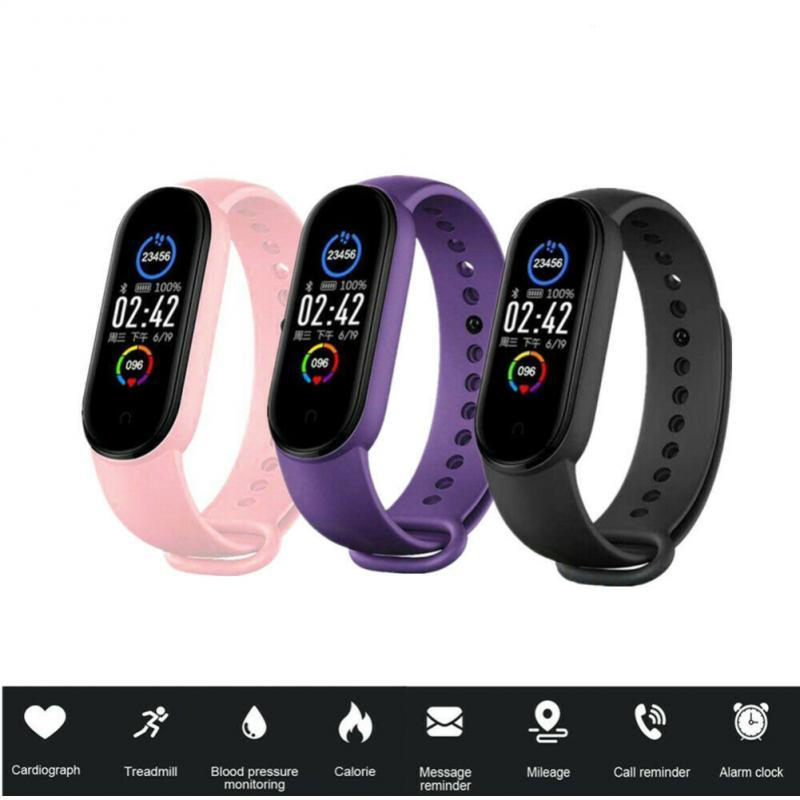 M5 Health Bracelet Heart Rate Blood Pressure Smart Band Fitness Tracker Smartband Wristband For Smart Band 5 Smart Watch Devices
