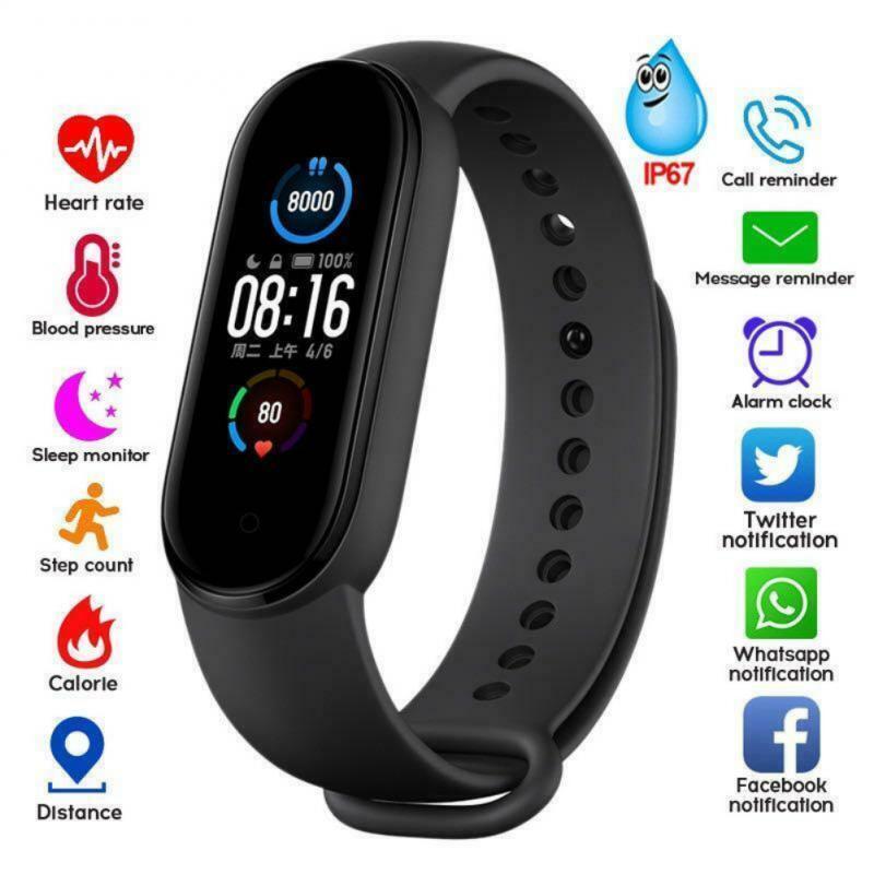 M5 Health Bracelet Heart Rate Blood Pressure Smart Band Fitness Tracker Smartband Wristband For Smart Band 5 Smart Watch Devices