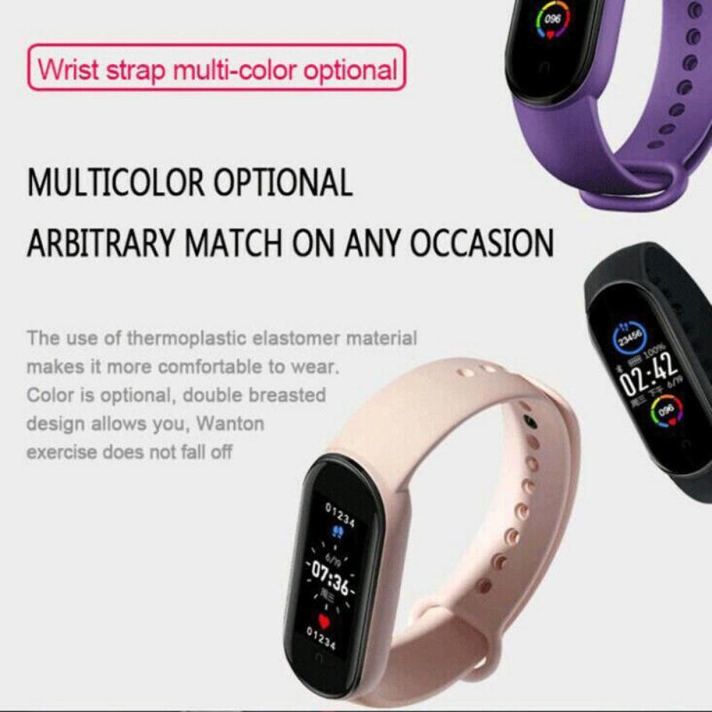 M5 Health Bracelet Heart Rate Blood Pressure Smart Band Fitness Tracker Smartband Wristband For Smart Band 5 Smart Watch Devices