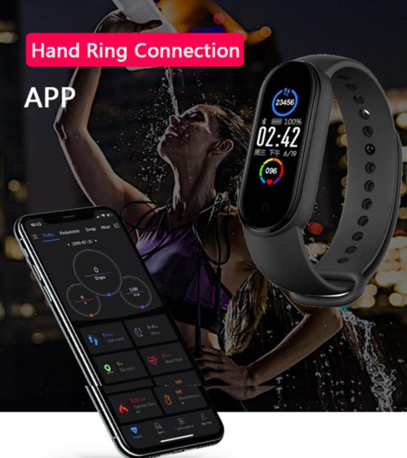 M5 Health Bracelet Heart Rate Blood Pressure Smart Band Fitness Tracker Smartband Wristband For Smart Band 5 Smart Watch Devices