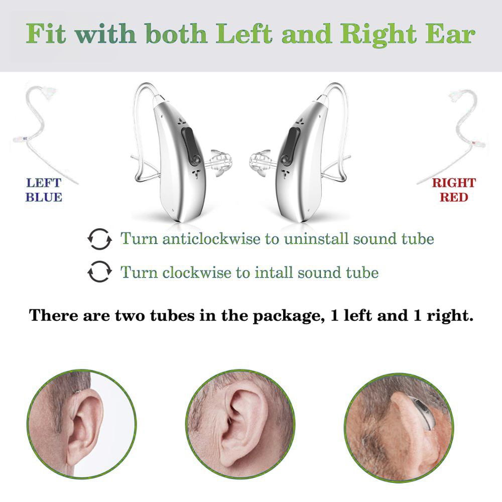 2021 New Best Mini Rechargeable Charging Digital Hearing Aids Bluetooth Hearing Aid For The Deafness Behind Ear Sound Amplifier