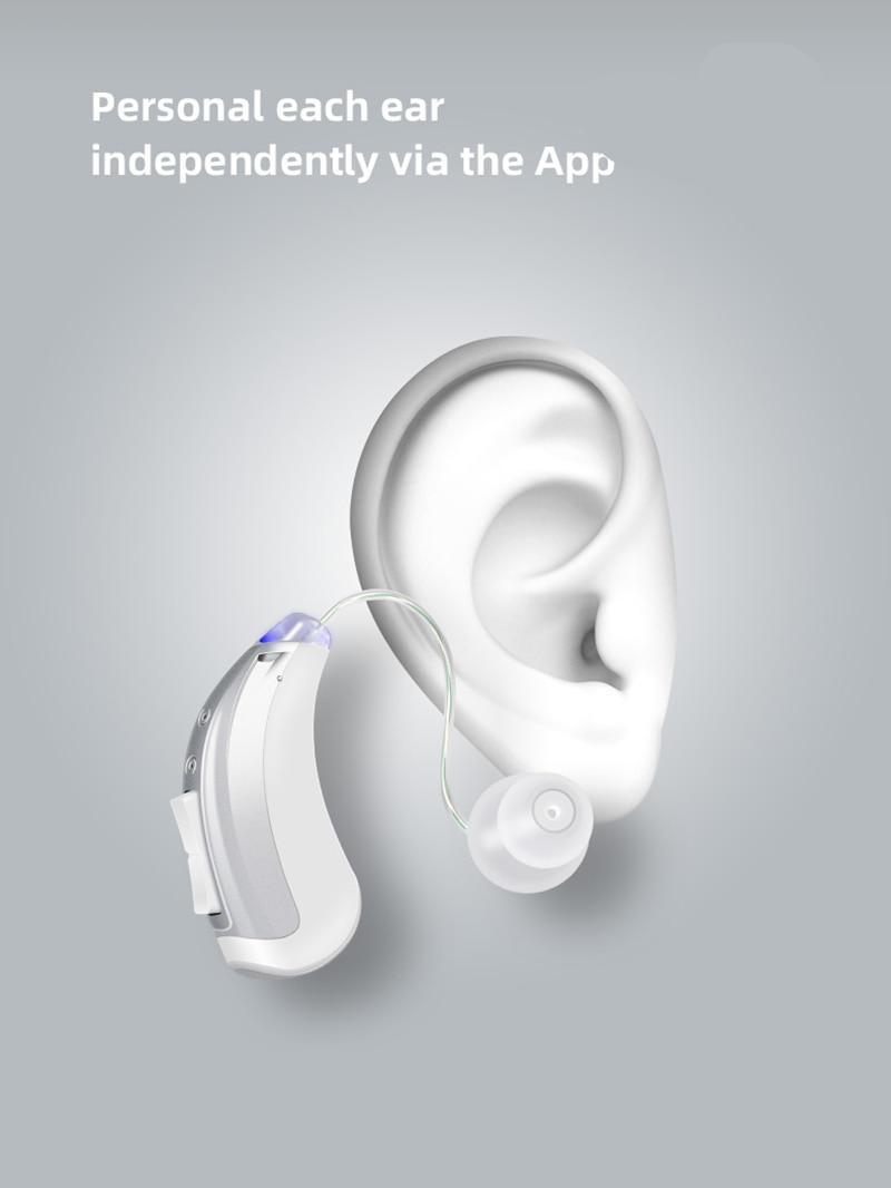 Hearing Aid with Bluetooth Rechargeable High-End Digital Chip UV Lighting Noise-free Sound Amplifier Hearing Aids for Deafness