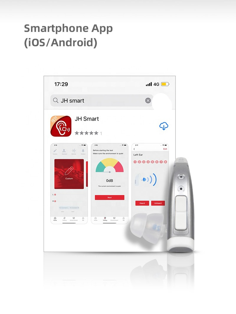 Hearing Aid with Bluetooth Rechargeable High-End Digital Chip UV Lighting Noise-free Sound Amplifier Hearing Aids for Deafness