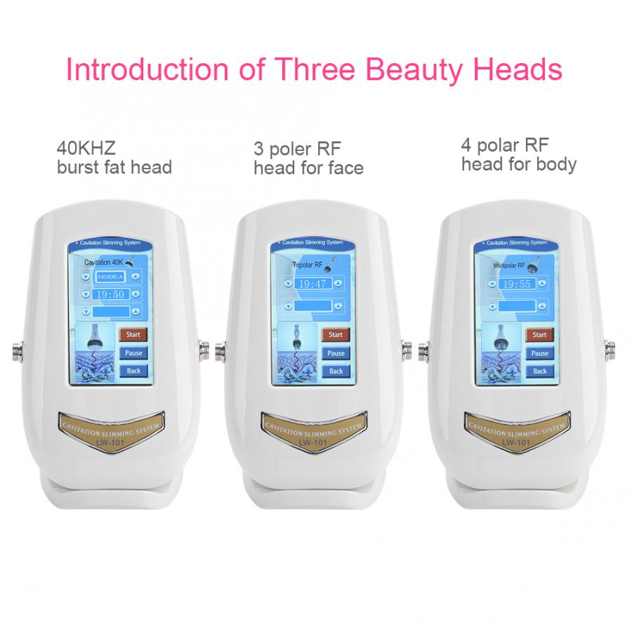 Ultrasonic Cavitation Machine Vacuum Body Care Radiofrecuencia Facial Skin Rejuvenation Face Lift Devices Slimming