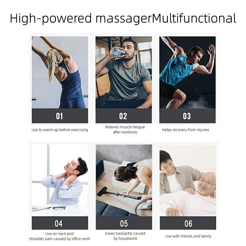 Updated Massage Gun Fascia Gun Sport Therapy Muscle Massager Body Relaxation Pain Relief Slimming Shaping Massager