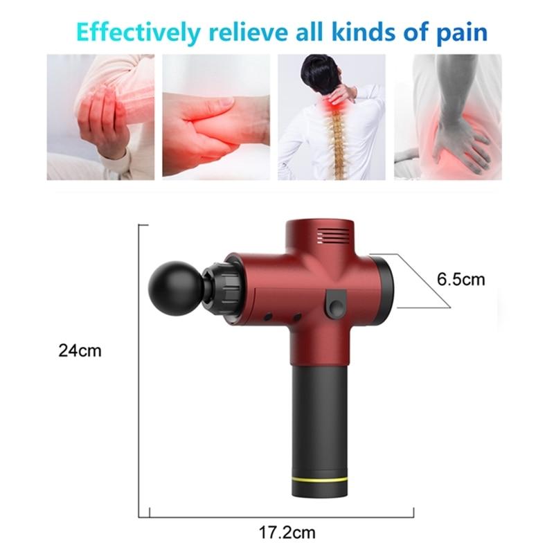 Updated Massage Gun Fascia Gun Sport Therapy Muscle Massager Body Relaxation Pain Relief Slimming Shaping Massager