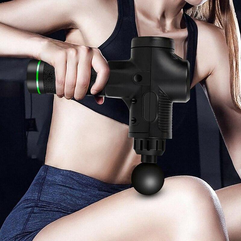 LCD Display Massage Gun Fascia Gun Sport Therapy Muscle Massager Body Relaxation Pain Relief Slimming Shaping Massager With Bag