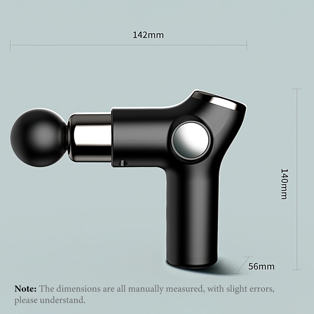 Foldable Massage Gun Fascia Gun Sport Therapy Muscle Massager Body Relaxation Pain Relief Slimming Shaping Massager With 4 heads