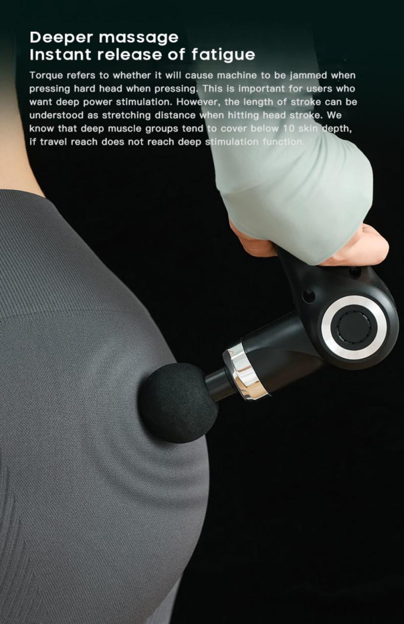 1PC Folding And Portable Massage Gun Fascia Gun Sport Therapy Muscle Massager Body Relaxation Pain Relief Slimming Massager Hot