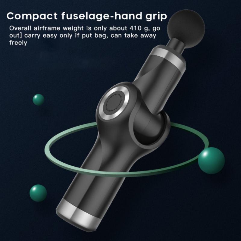 1PC Folding And Portable Massage Gun Fascia Gun Sport Therapy Muscle Massager Body Relaxation Pain Relief Slimming Massager Hot