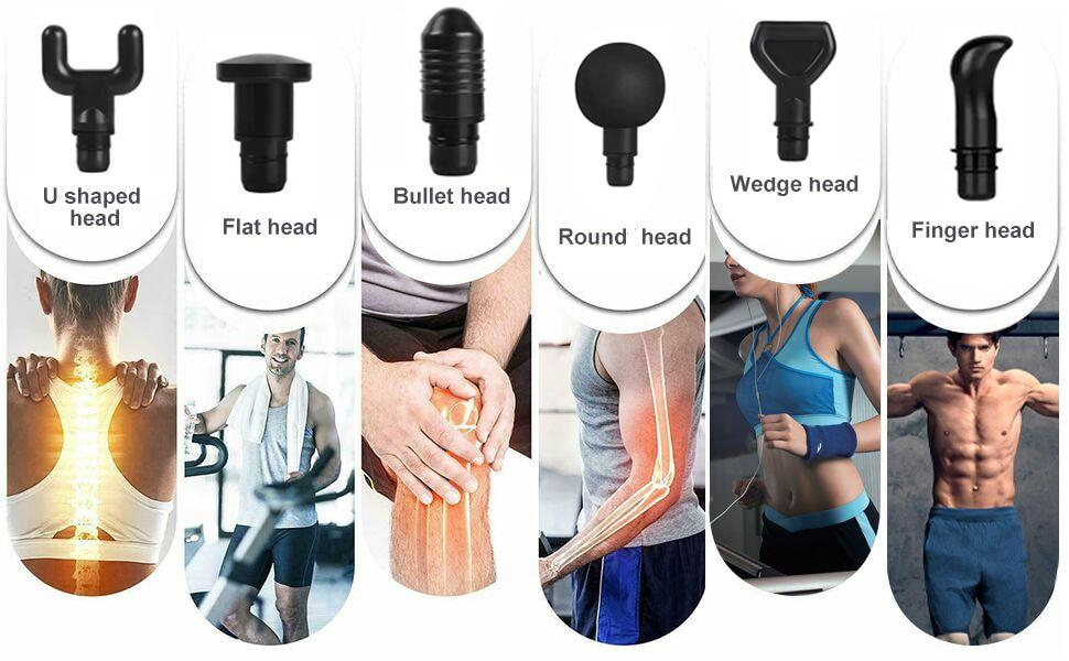 High Frequency Massage Gun Deep Muscle Massager Exercising Relaxation Slimming Shaping Pain Relief Fascia Gun