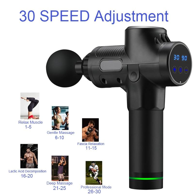 High Frequency Massage Gun Deep Muscle Massager Exercising Relaxation Slimming Shaping Pain Relief Fascia Gun