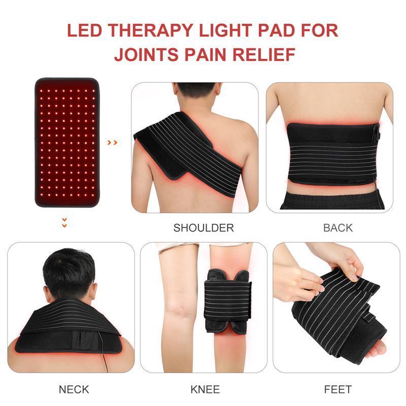 Red Light Therapy Belt 660nm LED Red Light And 850nm Near-Infrared Light Treatment, Fade Scar and Spot Relieve Muscle Pain