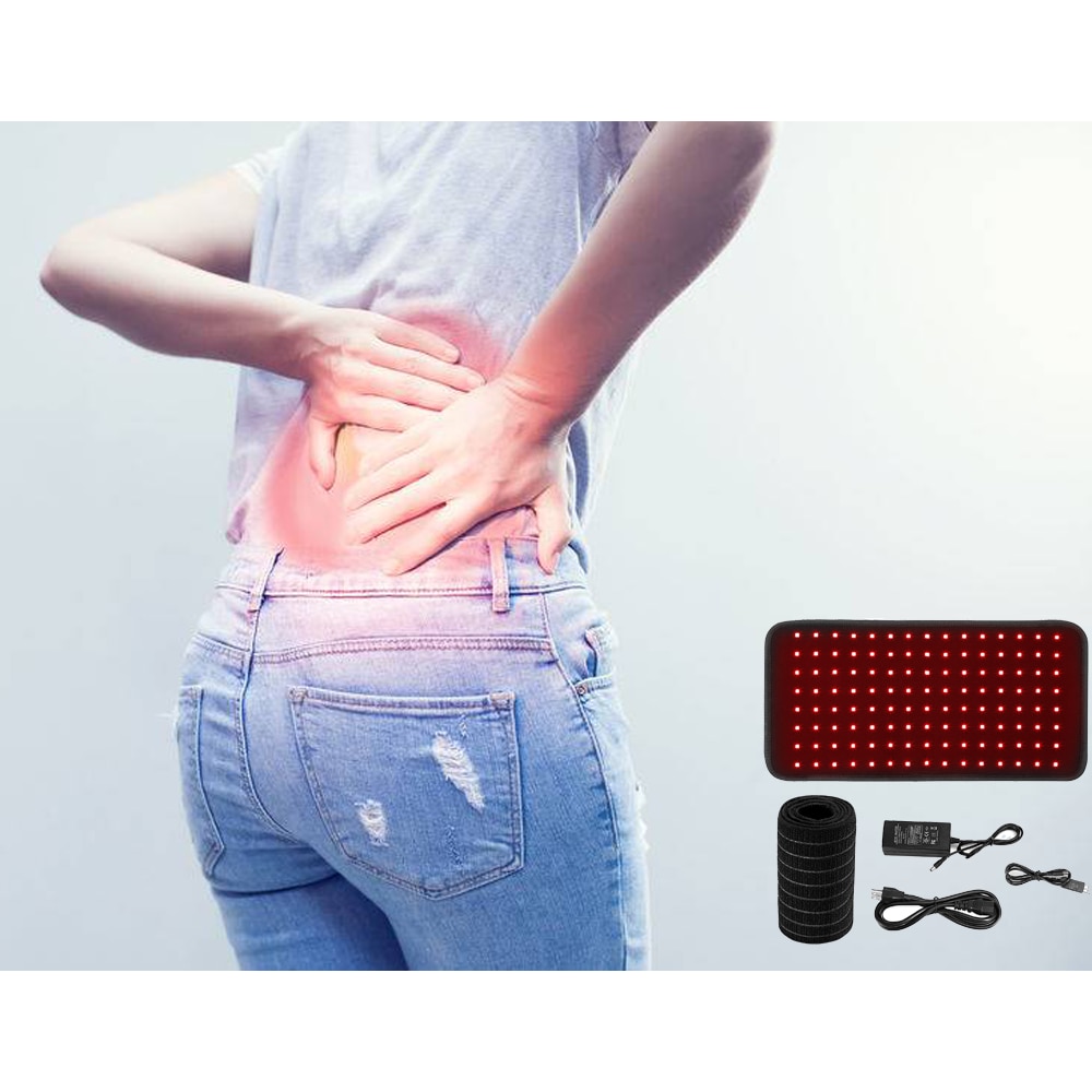 2021 New LED Red Light and Near Infrared Light Therapy Belt Devices 660nm 850nm Large Pads Wearable Wrap for Pain Relief