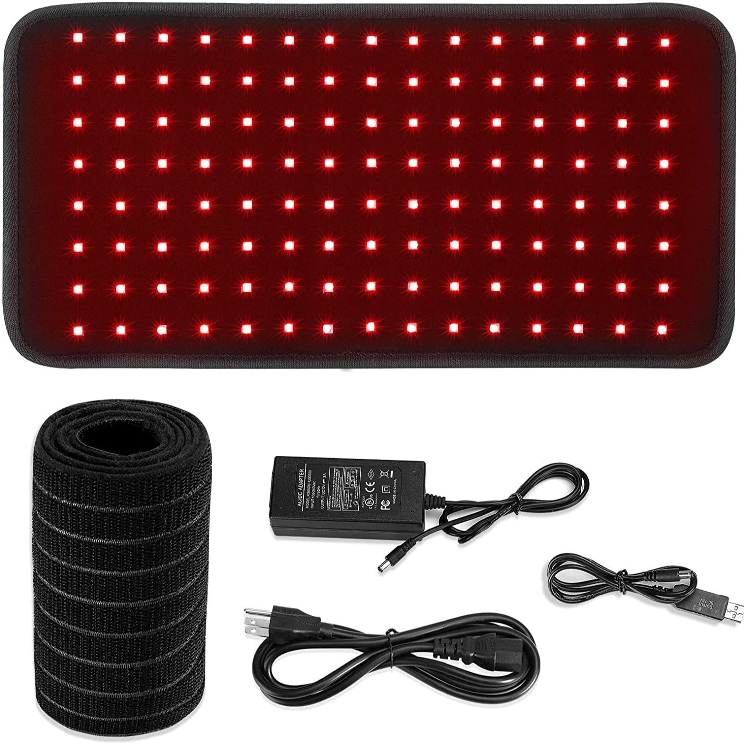 2021 New LED Red Light and Near Infrared Light Therapy Belt Devices 660nm 850nm Large Pads Wearable Wrap for Pain Relief