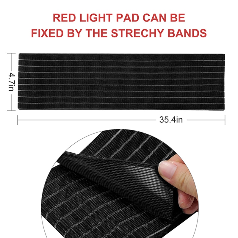 2021 New LED Red Light and Near Infrared Light Therapy Belt Devices 660nm 850nm Large Pads Wearable Wrap for Pain Relief